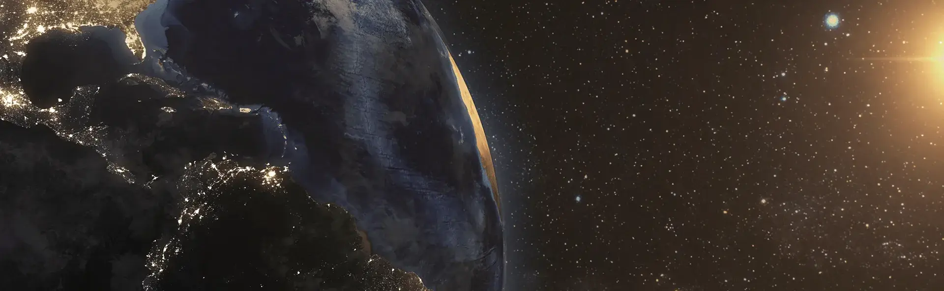 Vista de la Tierra desde el espacio — datos geoespaciales